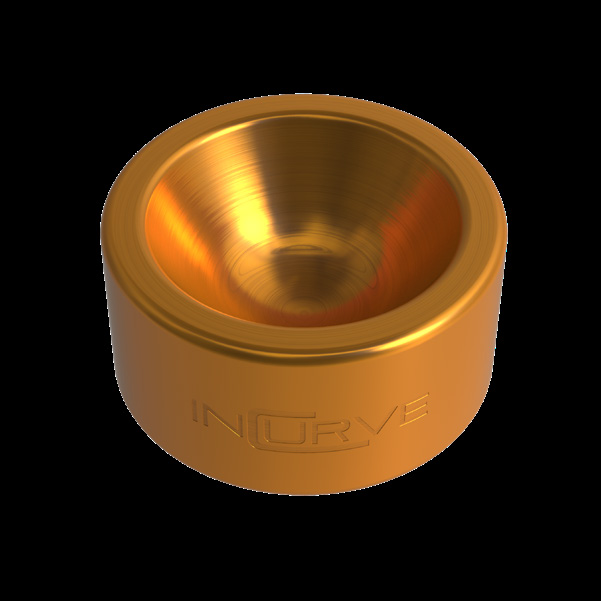 Incurve 24K Gold Satin Clear wheel finish swatch