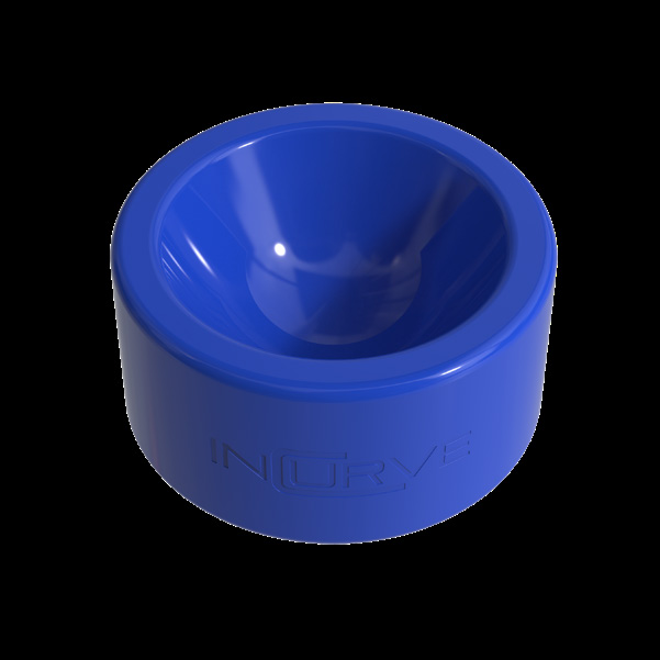 Incurve Blue Gloss Clear wheel finish swatch