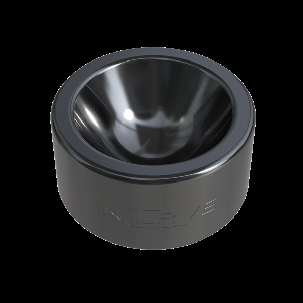 Incurve Brushed Onyx Gloss Clear wheel finish swatch