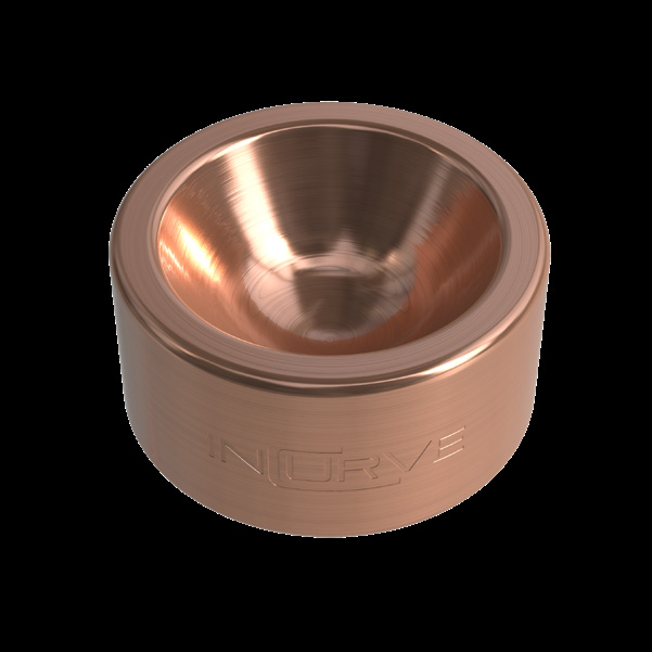 Incurve Brushed Rose Gold Gloss Clear wheel finish swatch