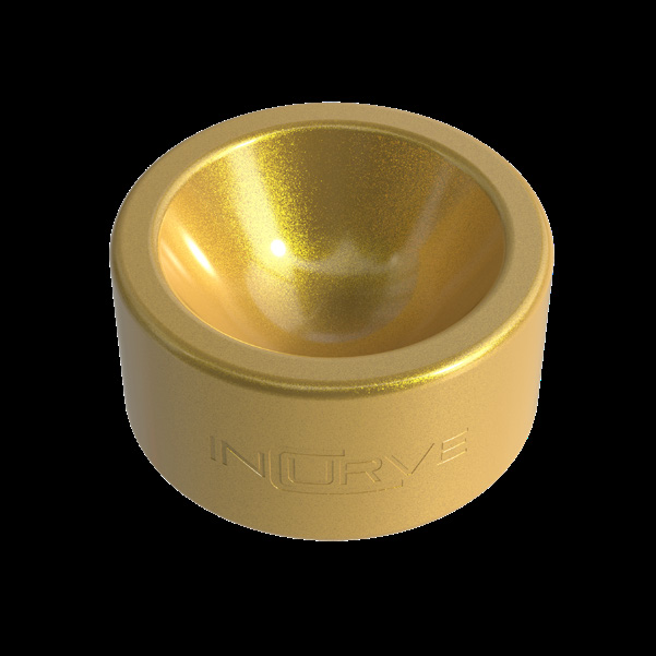 Incurve Metallic Gold Gloss Clear wheel finish swatch