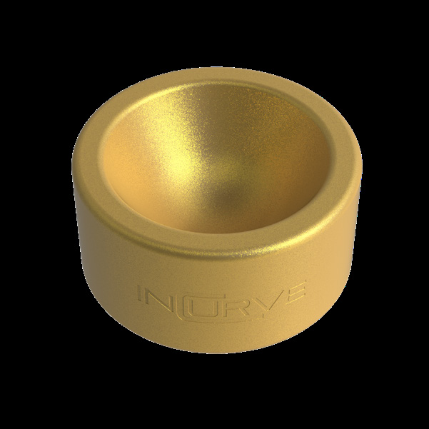 Incurve Metallic Gold Satin Clear wheel finish swatch