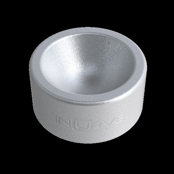 Incurve Metallic Silver Satin Clear wheel finish swatch