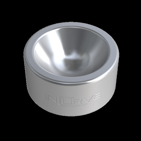 Incurve Polished Aluminum Satin Clear wheel finish swatch