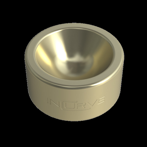 Incurve Polished Champion Gold Satin Clear wheel finish swatch