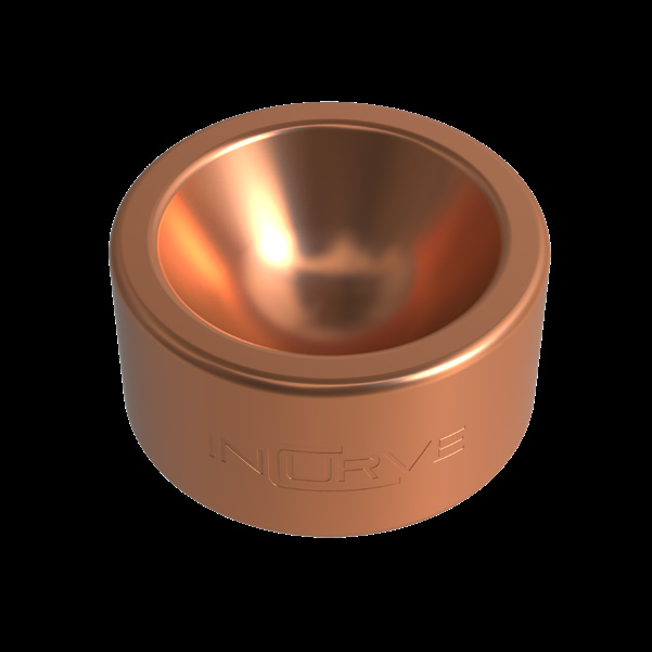 Incurve Polished Copper Gloss Clear wheel finish swatch