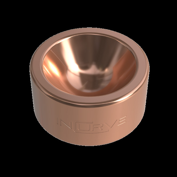 Incurve Polished Rose Gold Gloss Clear wheel finish swatch