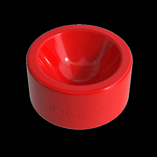 Incurve Red Gloss Clear wheel finish swatch