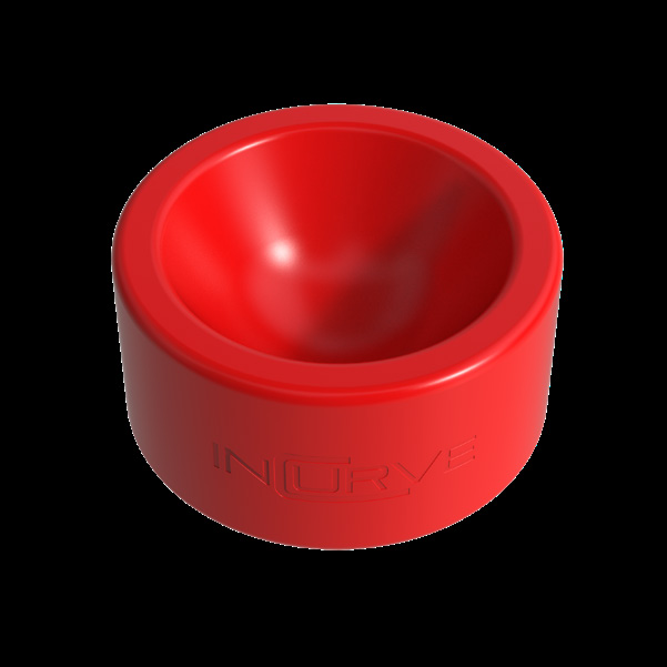 Incurve Red Satin Clear wheel finish swatch